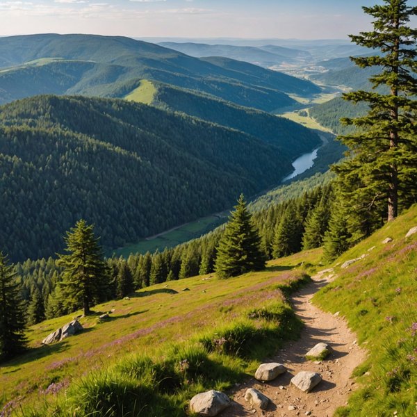 Quels sont les meilleurs itinéraires pour une randonnée dans les montagnes de Sudetes, Pologne ?