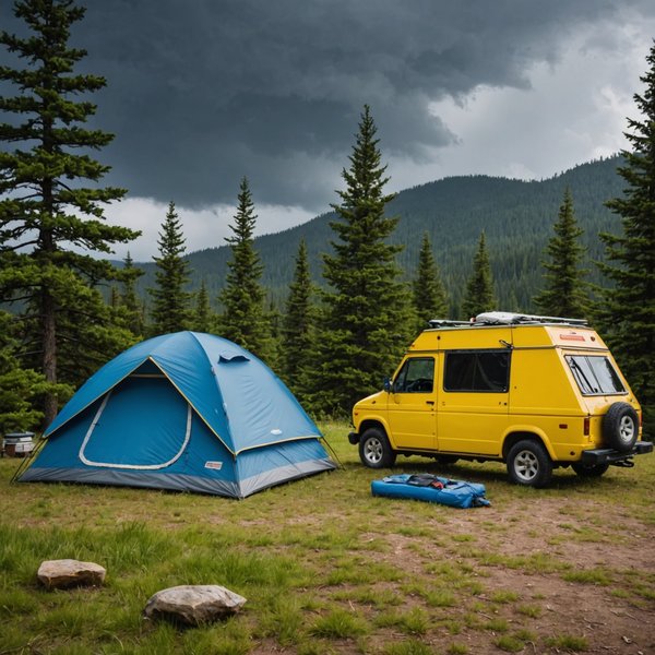 Quels sont les conseils pour camper en toute sécurité dans des zones sujettes aux tempêtes?