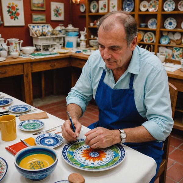 Quelle croisière propose des ateliers de peinture sur céramique en Espagne?